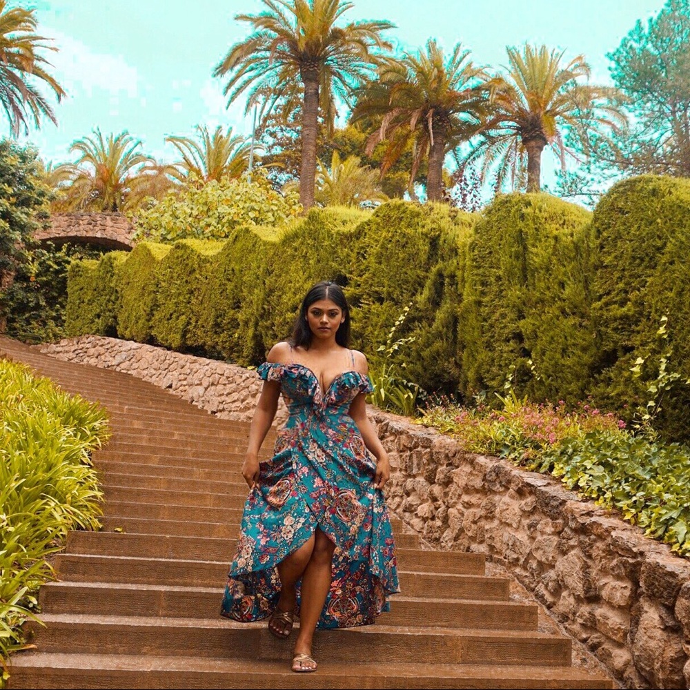 Vacation high low dress